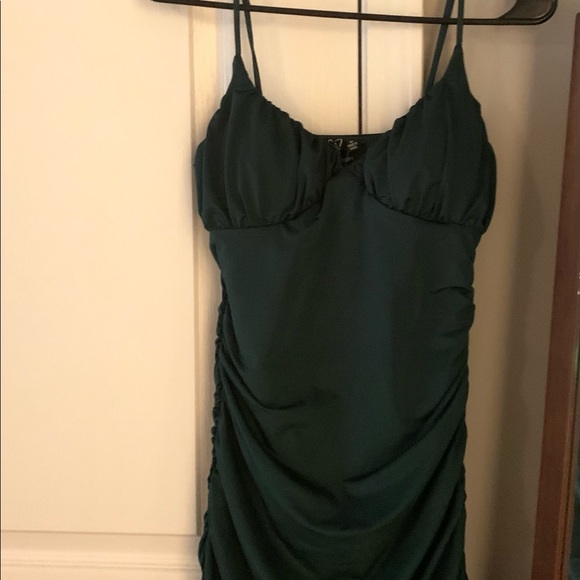 Windsor Forest Green Mini Dress - Picture 2 of 3